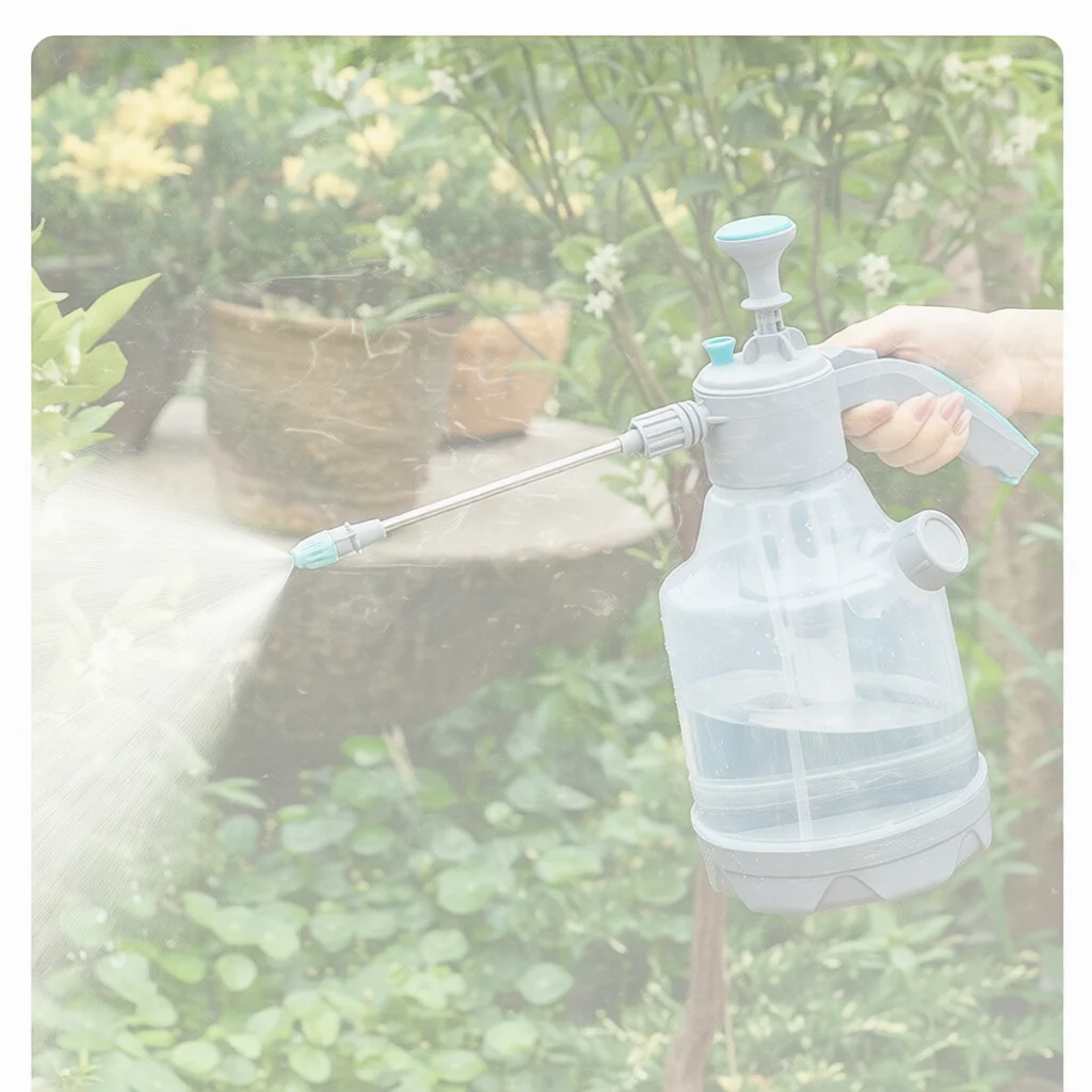 Garden Watering Pressure Sprayer Portable Handheld Mist Kettle Adjustable Nozzle Spraying Bottle For Plant Care Tools