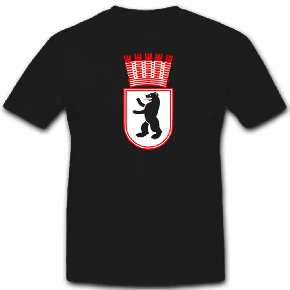 East Berlin blason capitale ours Badge RDA allemagne emblème t-shirt 12277