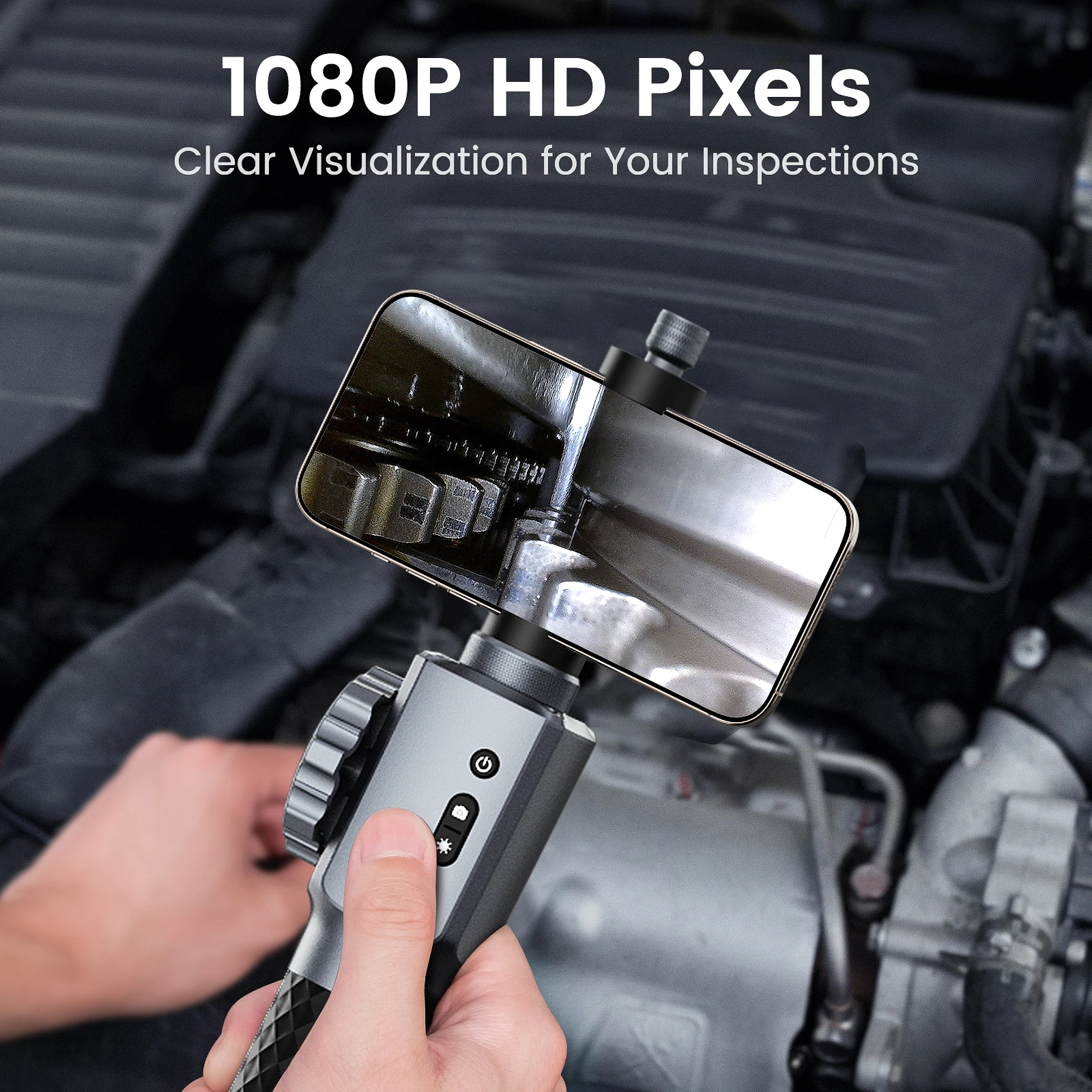 TESLONG 2.0MP 5.5mm Lens Two-way 210°Articulating Endoscope Camera for Android Ios Tablet Endoscope Recording video with sound