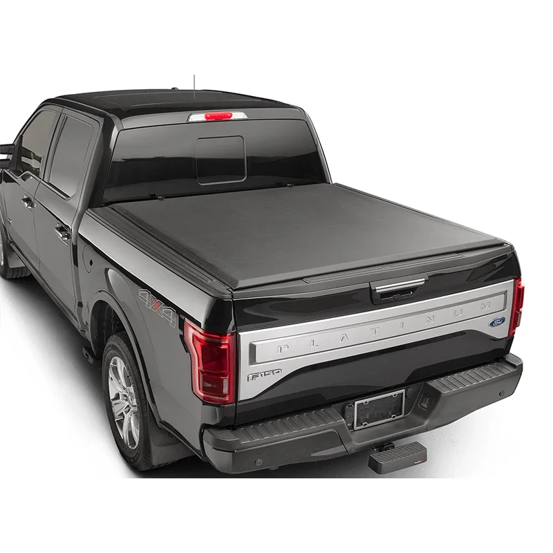 Custom Pick Up Truck Soft Vinyl Tri Fold Tonneau Cover For Ford F150 5.5 6.5ft Truck Bed Tonneau Cover