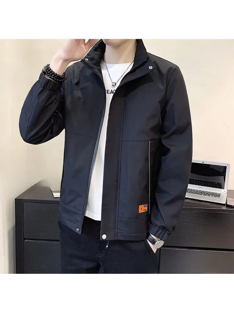 

Men's Casual Jaet Windproof Wear-resistant Mid-aged And ly Sle Spring Autumn Winter Outerwear Top Mexican Brand