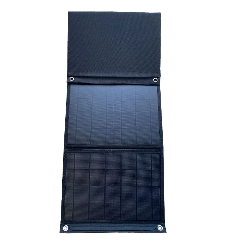 Imagem -02 - Painel Solar Dobrável Impermeável Célula Solar Dupla Usb Mais dc Carregador Portátil Banco de Energia Móvel ao ar Livre para Acampar Caminhadas 200w