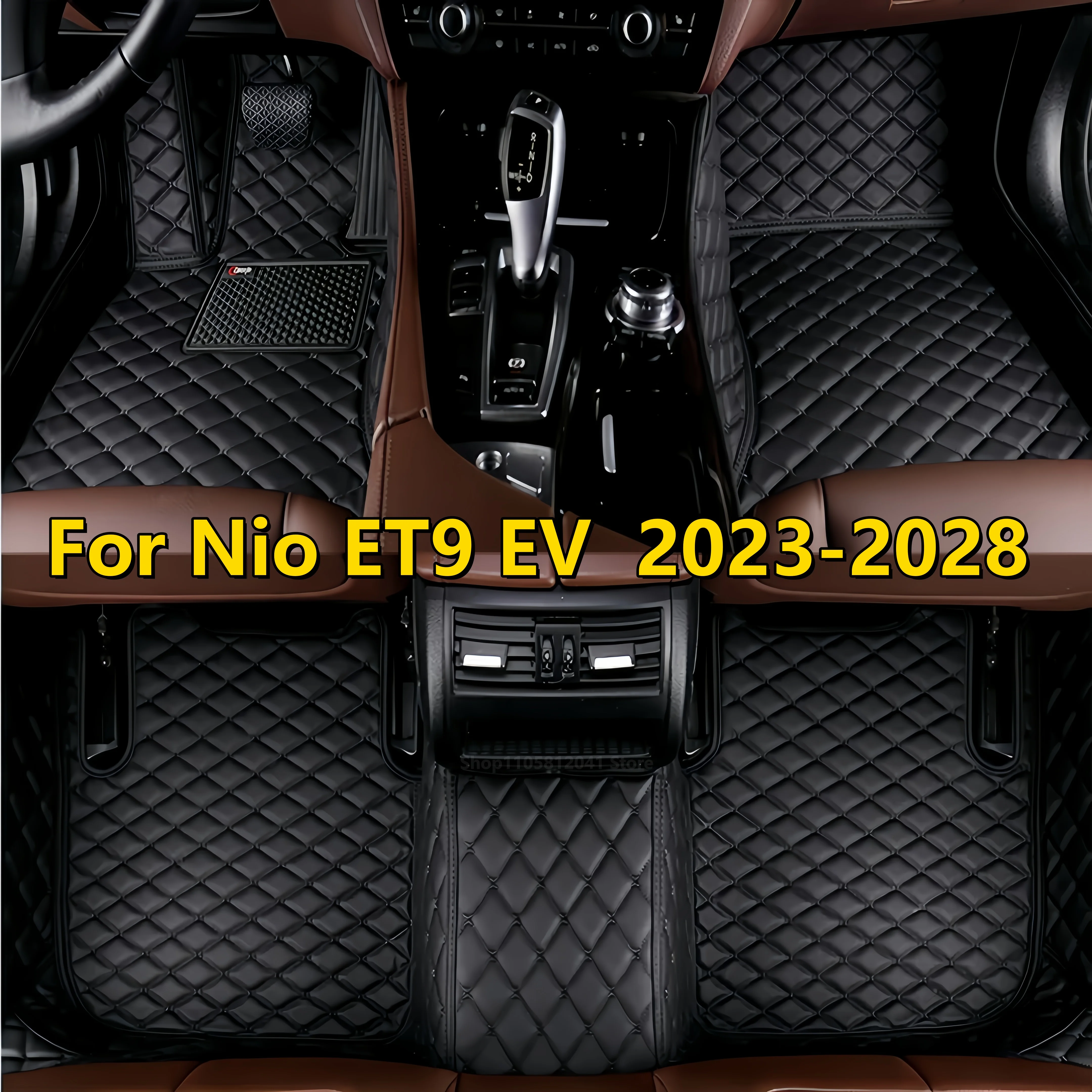 Auto Custom Car Floor Mats For Nio ET9 EV 2023 2024 2025 2026 2027 2028 Leather Waterproof Car Carpet Auto Interior Accessories