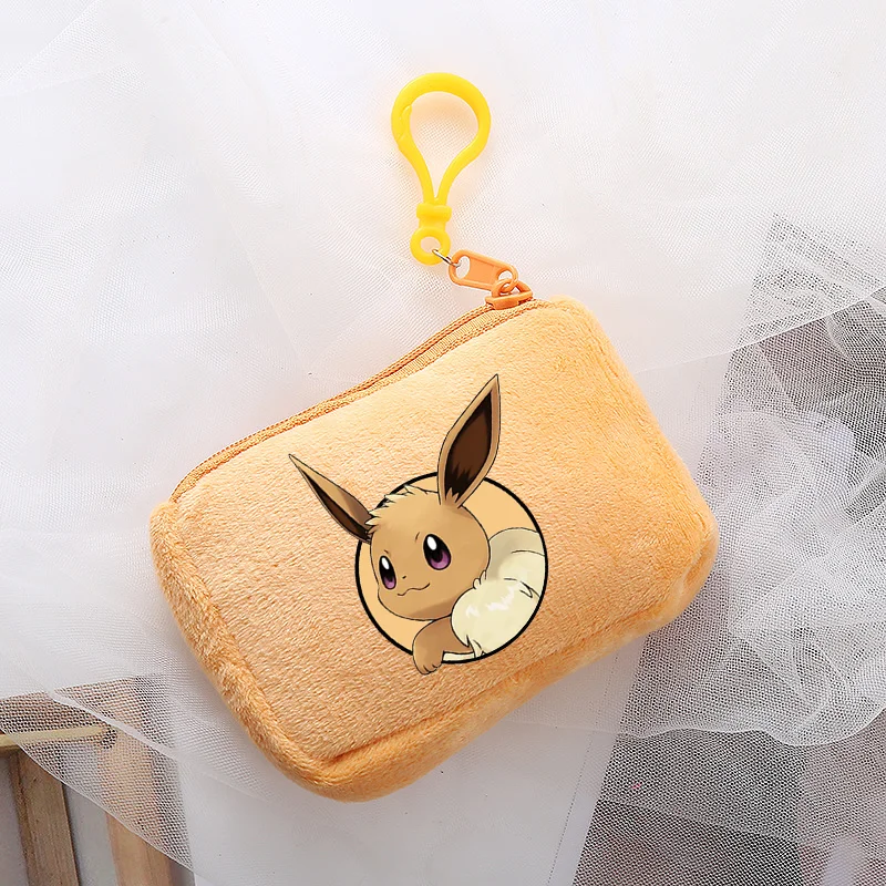 Pokemon Pikachu Coin Purse Animated Cartoon Pattern Print Cute Wallet Large Capacity Wallets Clutch Bags Girl Portable Kids Gift