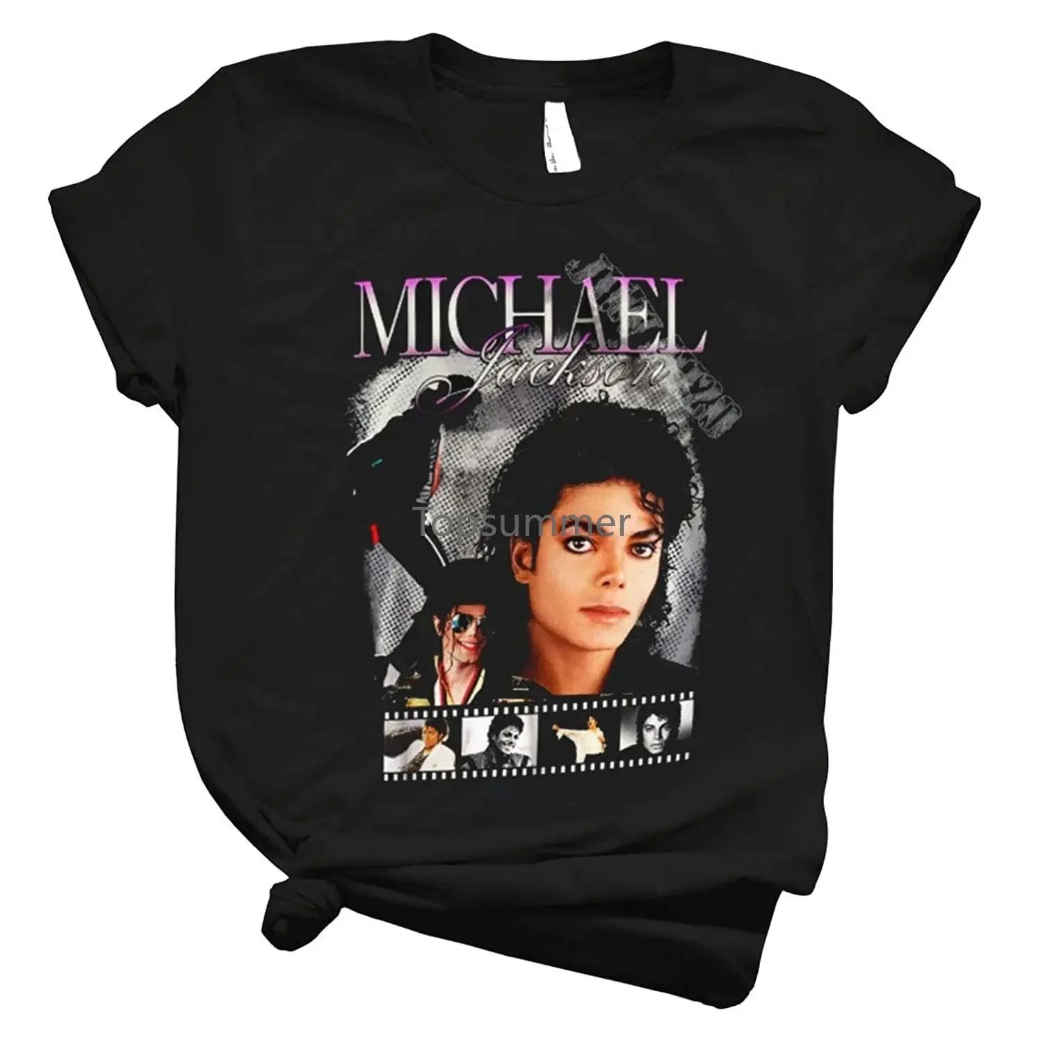 King Of Pop Michael Jackson T Shirt Fashion Graphic Shirt For Men - Cool Tee Teen Girl