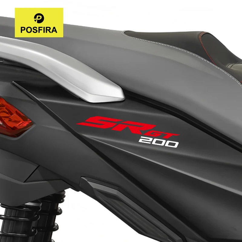 

POSFIRA Motorcycle Stickers Vinyl Decals for Aprilia SR GT 200 SRGT 200 Accessories 2022-2025 2024 Scooter Graphics Logo Emblem