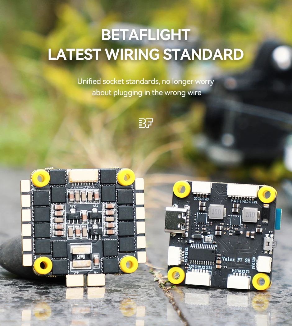 

T-MOTOR T-HOBBY Velox F7 SE+V50A SE HD Stack Flight Controller FC + ESC for FPV Drone Freestyle