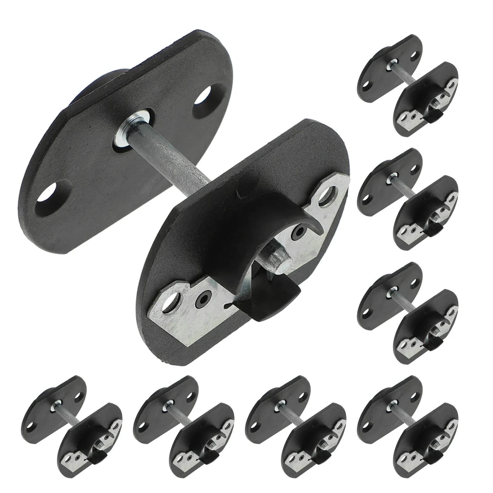 8セットのセクショナルソファコネクターブラケットピンスタイルカウチコネクターハードウェアパーツ、セクショナル家具ソファベッドの固定用