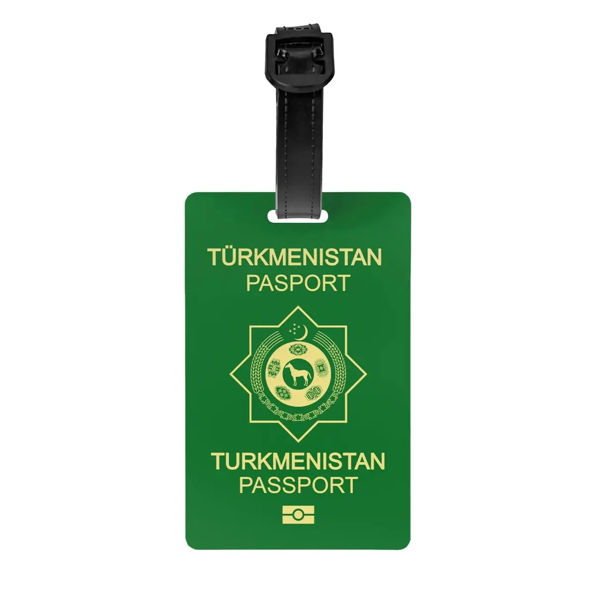

Turkmenistan Passport Luggage Tags for Travel Suitcase Privacy Cover ID Label