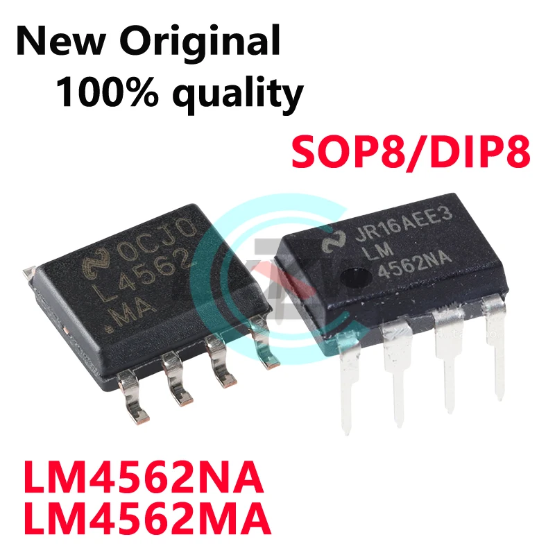 5-10/PCS New LM4562 LM4562NA DIP8 LM4562MA SOP8 Audio fever dual operational amplifier chip In Stock