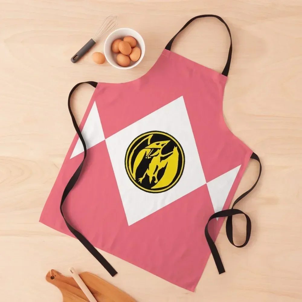 

Go Go Pink Ranger Apron Funny Kitchen Supplies Idea Goods Smock for hairdressing men's barbecue Apron