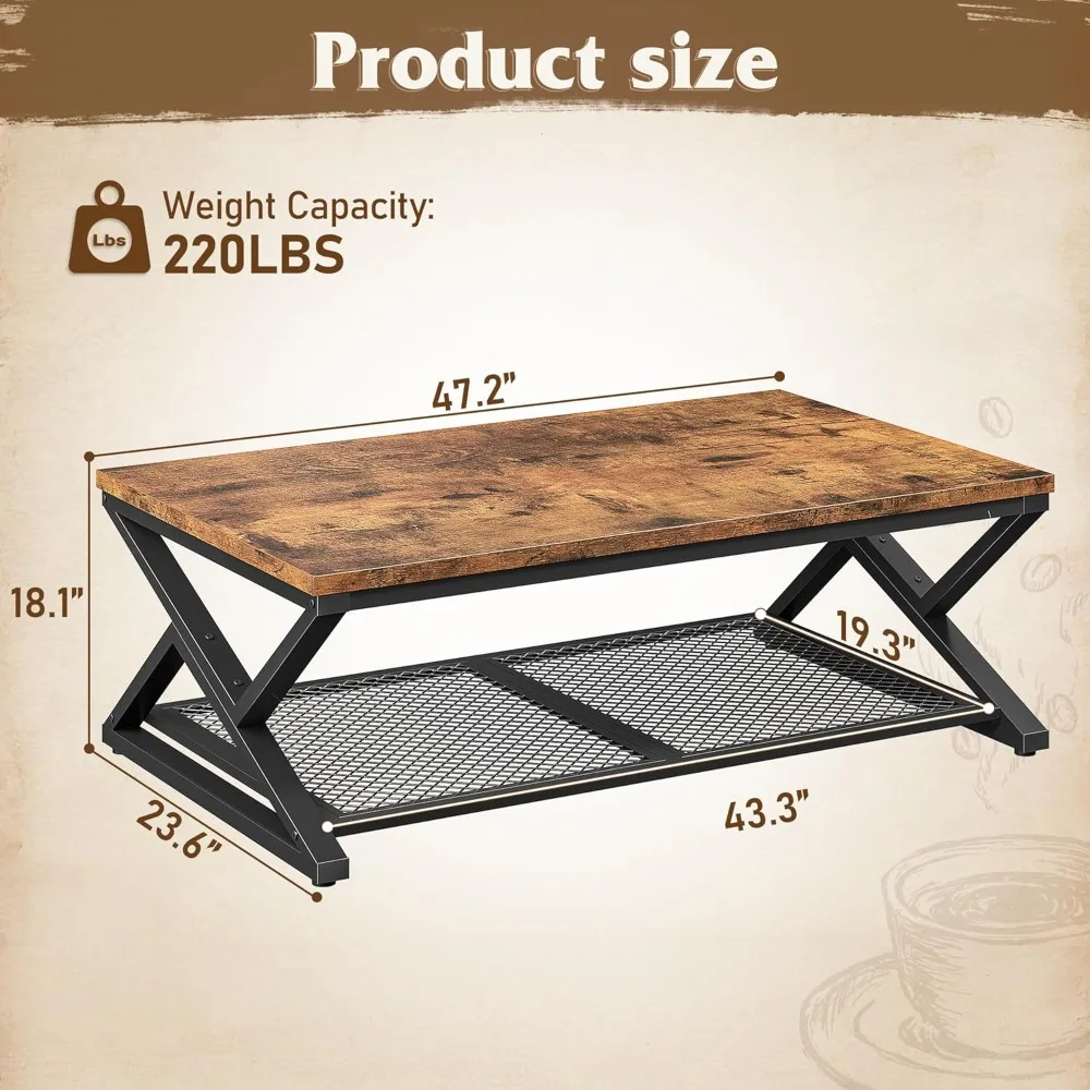 طاولة قهوة مع مساحة تخزين، طاولة قهوة حديثة مع شبكة في غرفة المعيشة، غرفة معيشة مستطيلة على الطابق الثاني #2