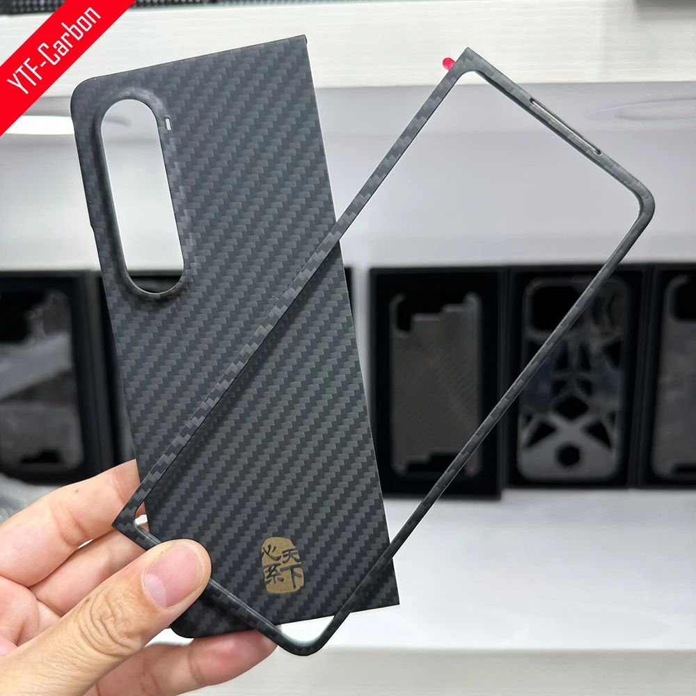 

YTF-Carbon Fiber Phone Case for Samsung Galaxy Z Fold 4 High-quality Aramid Fiber Ultra-thin Z Fold 4 5G Foldable Cover