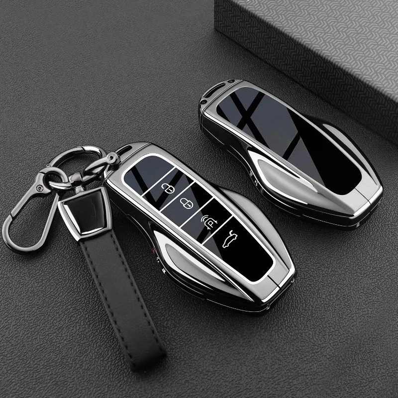 For Hongqi HS6PHEV HS6 220/240 2026 Metal all inclusive key set box high-end personalized remote control protective case