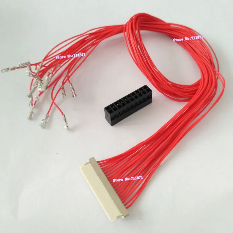 كامل كابل 20P 20Pin DF19 لتقوم بها بنفسك مخصص شاشة Lcd خط كابل 20 دبوس DF19-20S-1C 2.0 الملعب 2*10 20P DF19 LVDS لتقوم بها بنفسك سلك سلك الشاشة