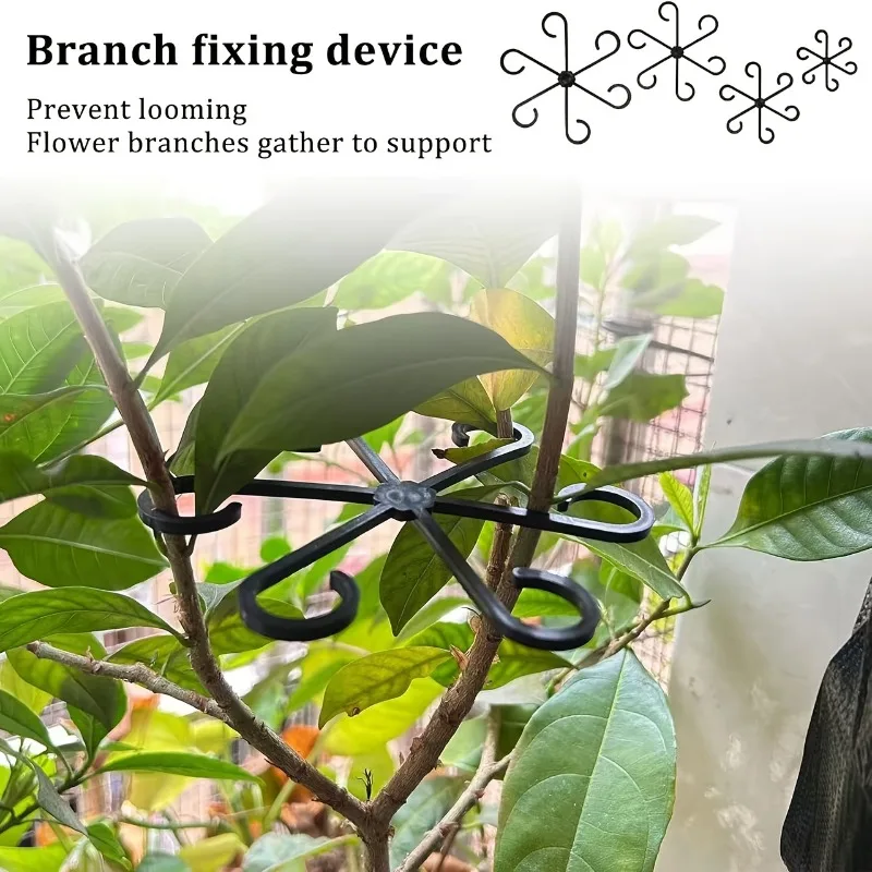 4er-Pack Pflanzenstützstäbe - Verstellbarer Anti-Kipp-Blumenständer für Hydrokultur-/Gartenpflanzen, Grüner Faltbarer Fixierer – Detail 7