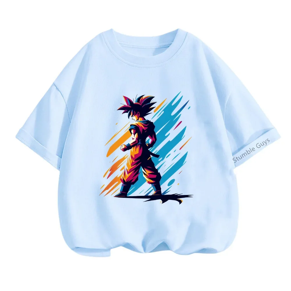 Baby Boys Girls T-shirts Kids Cartoon Anime Graphic Dragon Ball Z Print 3d Goku Short Sleeve T Shirt Tops Tees Children Clothes