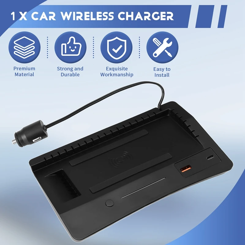 

Z0C-h15W Car Wireless Charger Fast Phone Charging Panel Trim Pad for Buick Envision 2022-2023 Interior