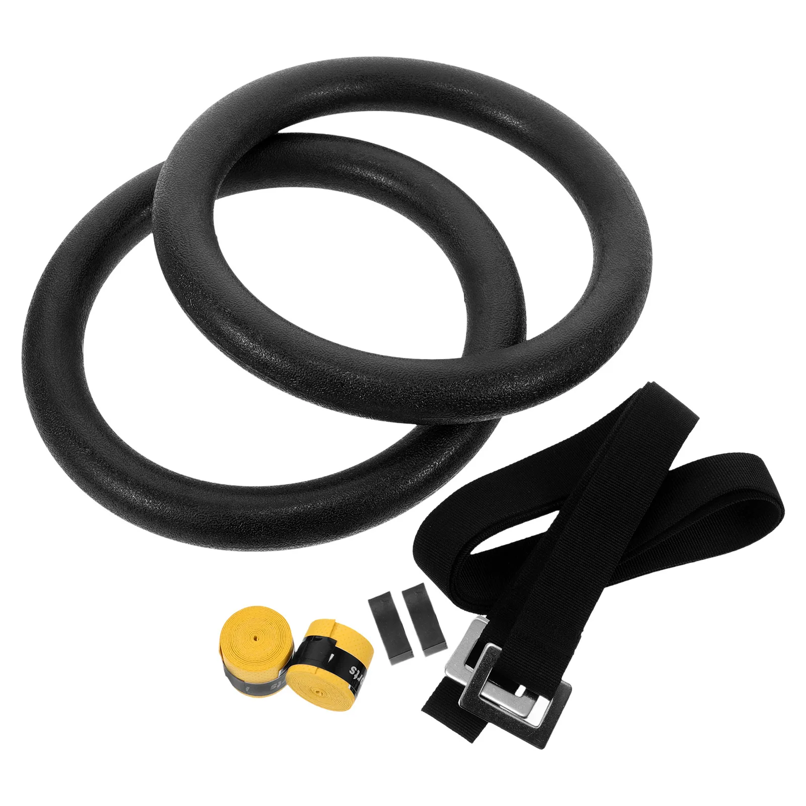 

1Pair Gym Rings for Men Women Calisthenics Rings Adjustable Indoor Exercise Ring for Pull Up Core Strength Training At Home Gym