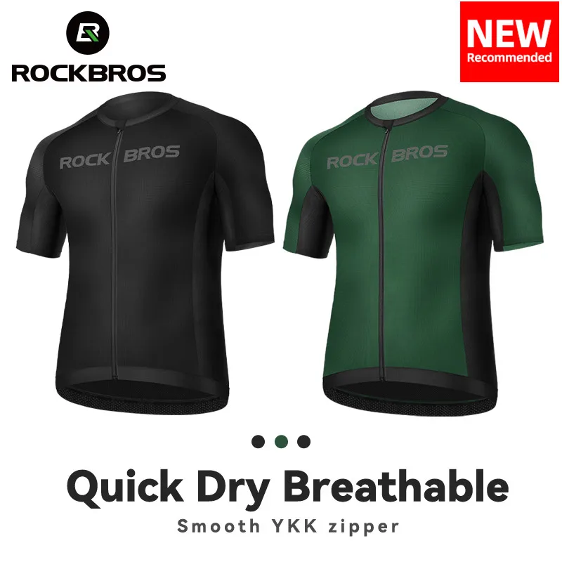 ROCKBROS Cycling Bicycle Jersey Men Women Summer Bike Jerseys Sport Clothing Spring Quick Dry Breathable Short Sleeve Clothing