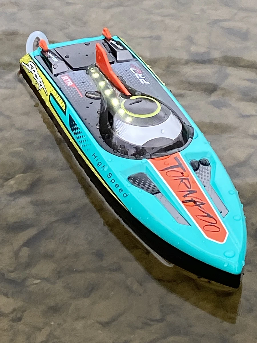 Bateau de vitesse RC 2.4G 4WD 60-65 KM/H, télécommande sans balais, pour loisir adulte S3789