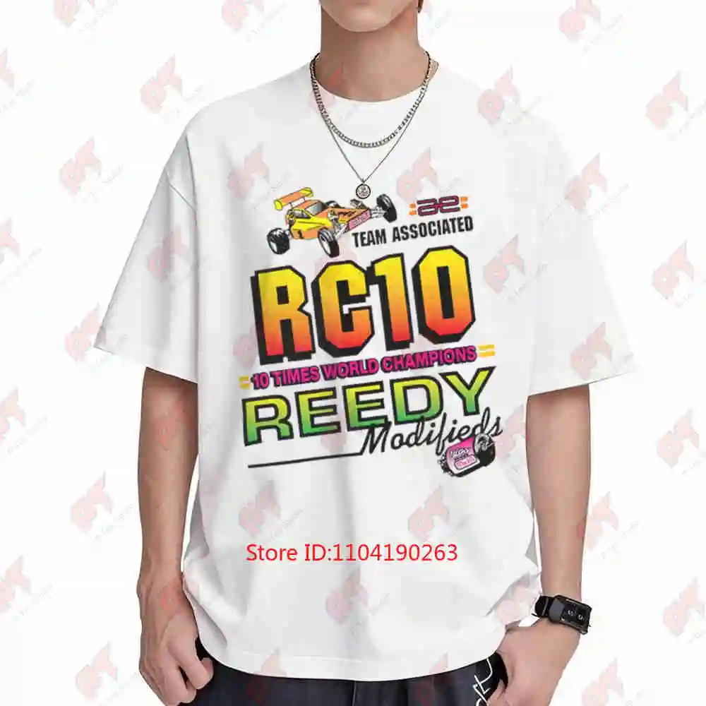 Team Associated RC10 Reedy 1991 Short Sleeve Tee 100% Cotton T-Shirt