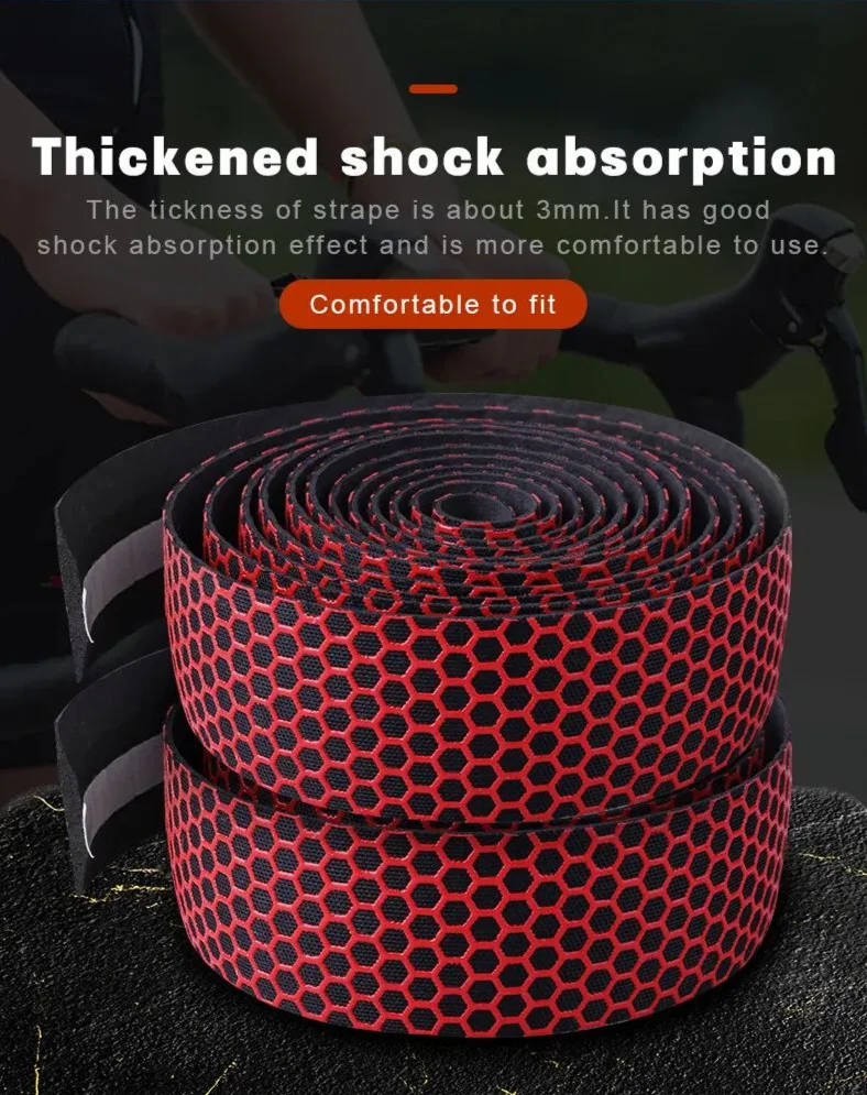 Rennrad Griff Bar Band Radfahren Atmungsaktive Lenker Band Strap Anti Slip Griff Gürtel Gradienten RB Bar Wrap – Detail 4
