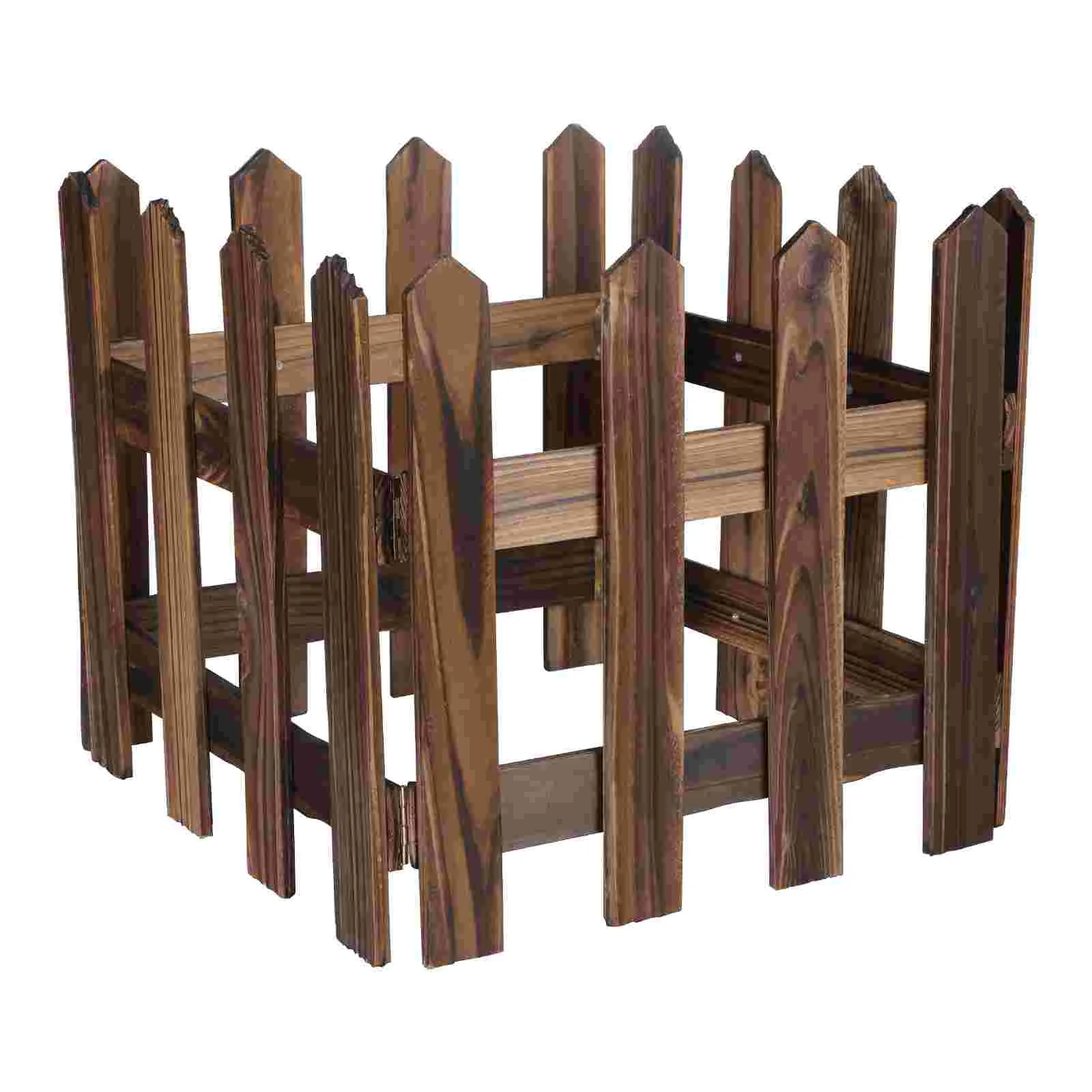 

Christmas Tree Gate Home Decor Picket Fence Preservative Wood Fencing Brown Bamboo