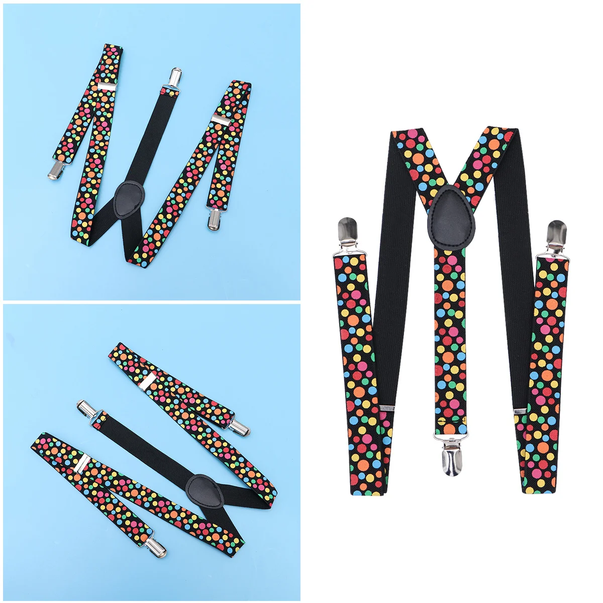 2.5cm Shirt Stays Classic Y Back Design Anti-Wrinkle Durable Elastic Shirt Tuck Suspenders for Men Professionals Office Use
