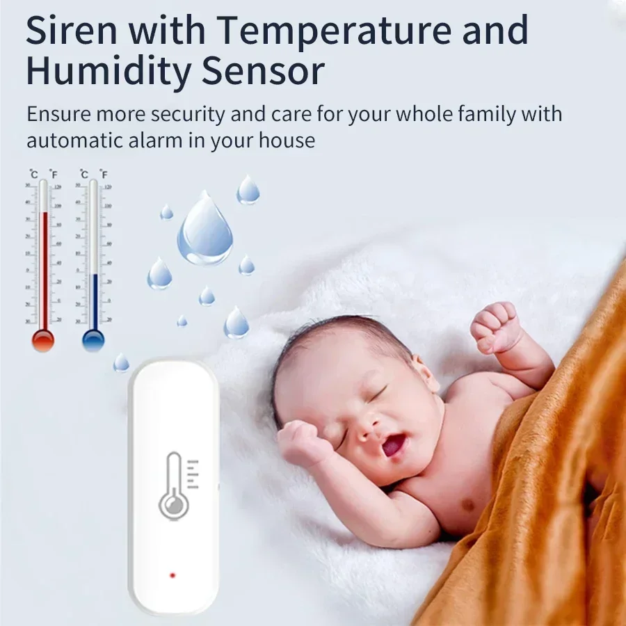 Picture 3: ZigBee Temperature And Humidity Sensor Indoor Thermometer Controller Smart Home Voice Control Work With Alexa Google Assistant