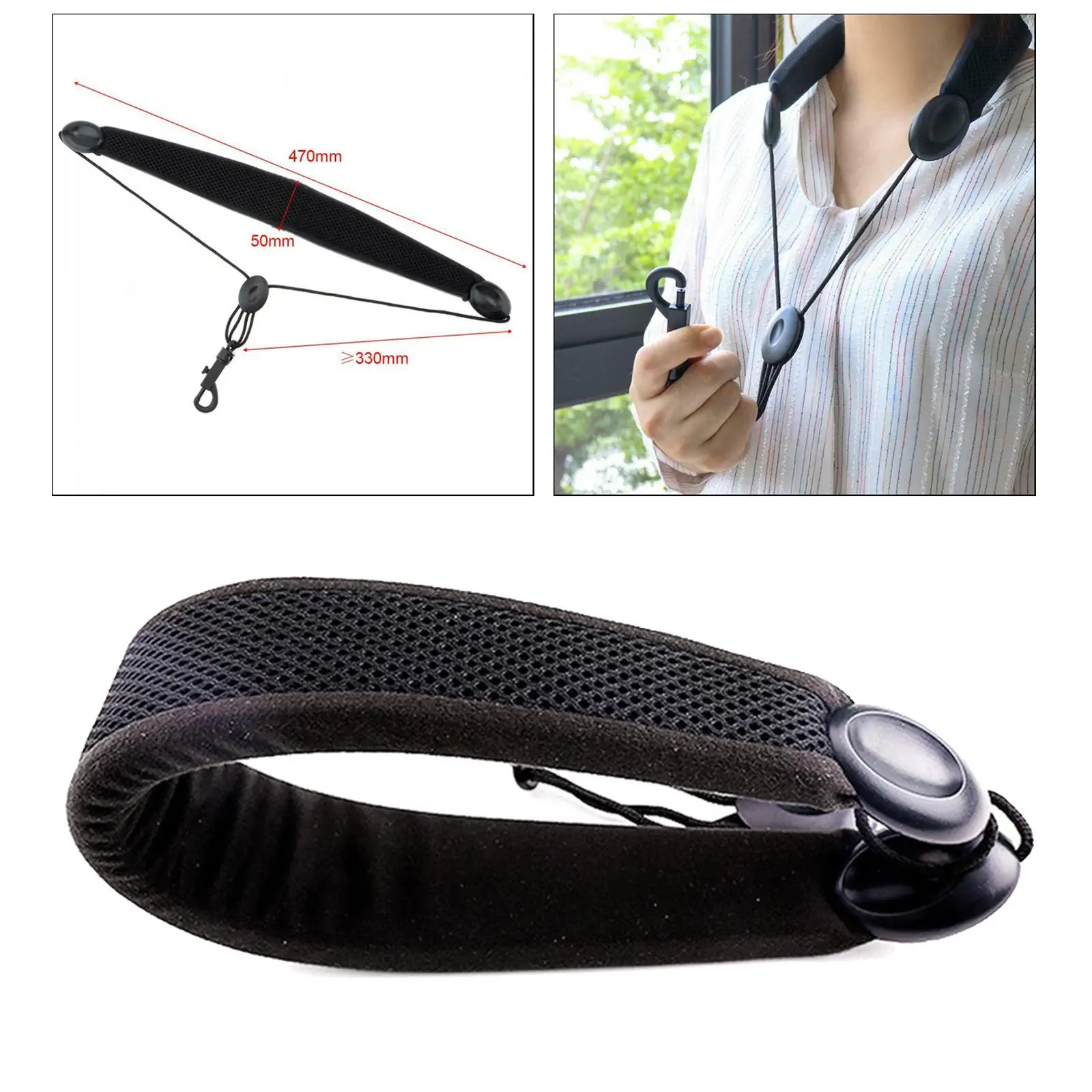 Alto Soprano Tenor Saxophone Neck Strap Adjustable Padded Cushion Less Stress Saxofon Harness Instrument Strip