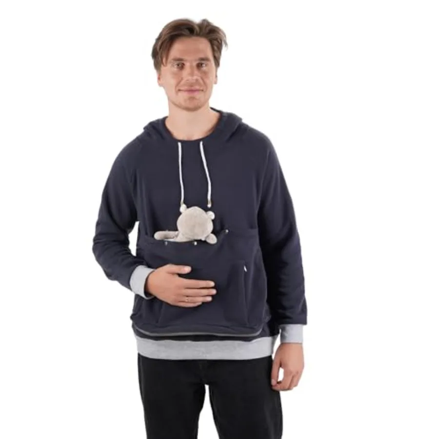 

Толстовка-переноска ALYC для кошек и собак, большая сумка-мешок для питомцев, свитшот-переноска для щенков и котят, пуловер-кенгуру, унисекс худи