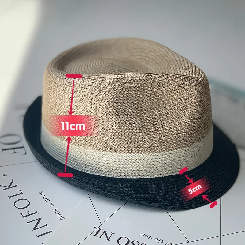 Unisex Jazz słomkowy kapelusz męski kapelusz przeciwsłoneczny lato podróż na świeżym powietrzu moda wygodne oddychające kręcone projektant Panama Fedoras hurtownia