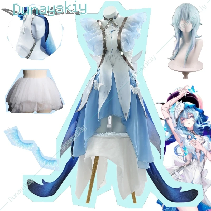 The Shorekeeper Cosplay Wuthering Waves Costume Lovely Dress Uniform Women Game Suit Halloween Party Outfit Role Play