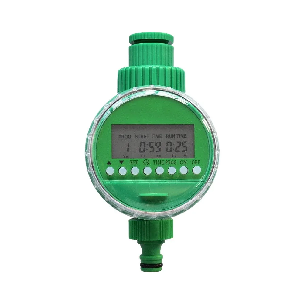 Programmable Irrigation Timer with Manual Override and Rain Delay to Manage Watering for Lawns Gardens and Greenhouses