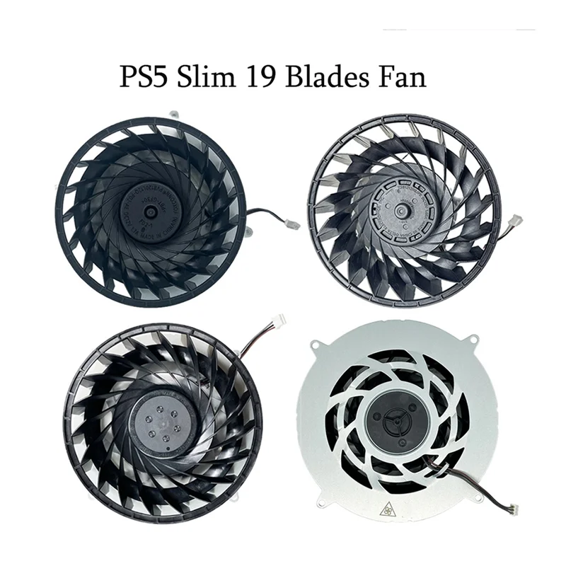 พัดลมระบายความร้อนสําหรับ PS5 Slim เกมคอนโซล 19 ใบมีดภายใน Cooler พัดลมเปลี่ยนพัดลมระบายความร้อนภายในสําหรับ P5 Slim Host-POS