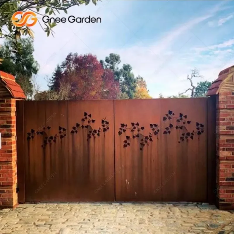 Rusty Corten Doors Corten Gate Garden Corten Steel Door