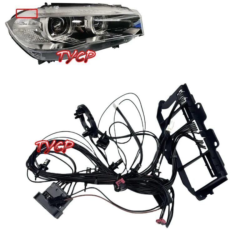 

Suitable for BMW X5 X6 F15 2014-2018 European version headlight harness hernia non AFS headlight internal wire group plug