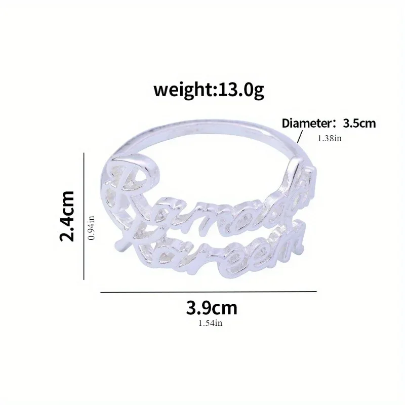 Kitchen Alloy Alphabet Napkin Rings Western Style Restaurant Napkin Clasp Hotel Wedding Ramadan Kareem Festival Decoration