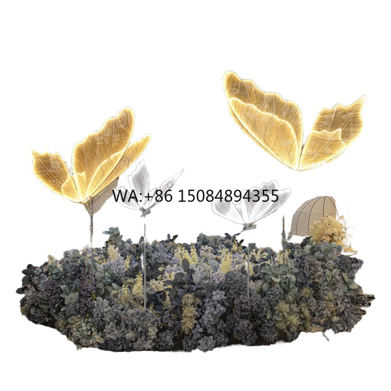 Butterfly Shape LED Wedding Lights Romantic Decor Lamps for Wedding Stage Background Banquet Hall Props