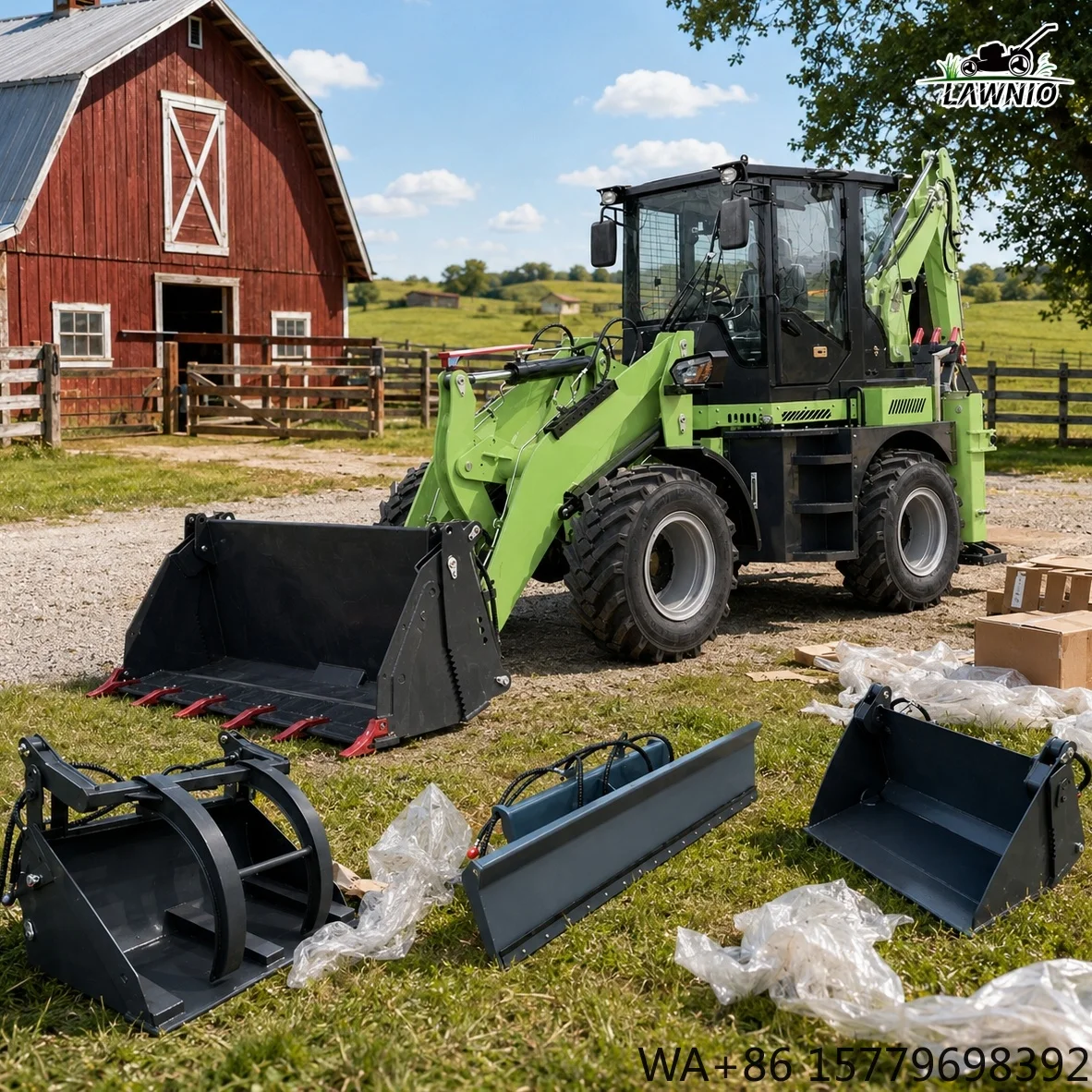 Free Shipping  Loader  3830mm Max Digging Depth Compact Design for Road Maintenance Backhoe Loader