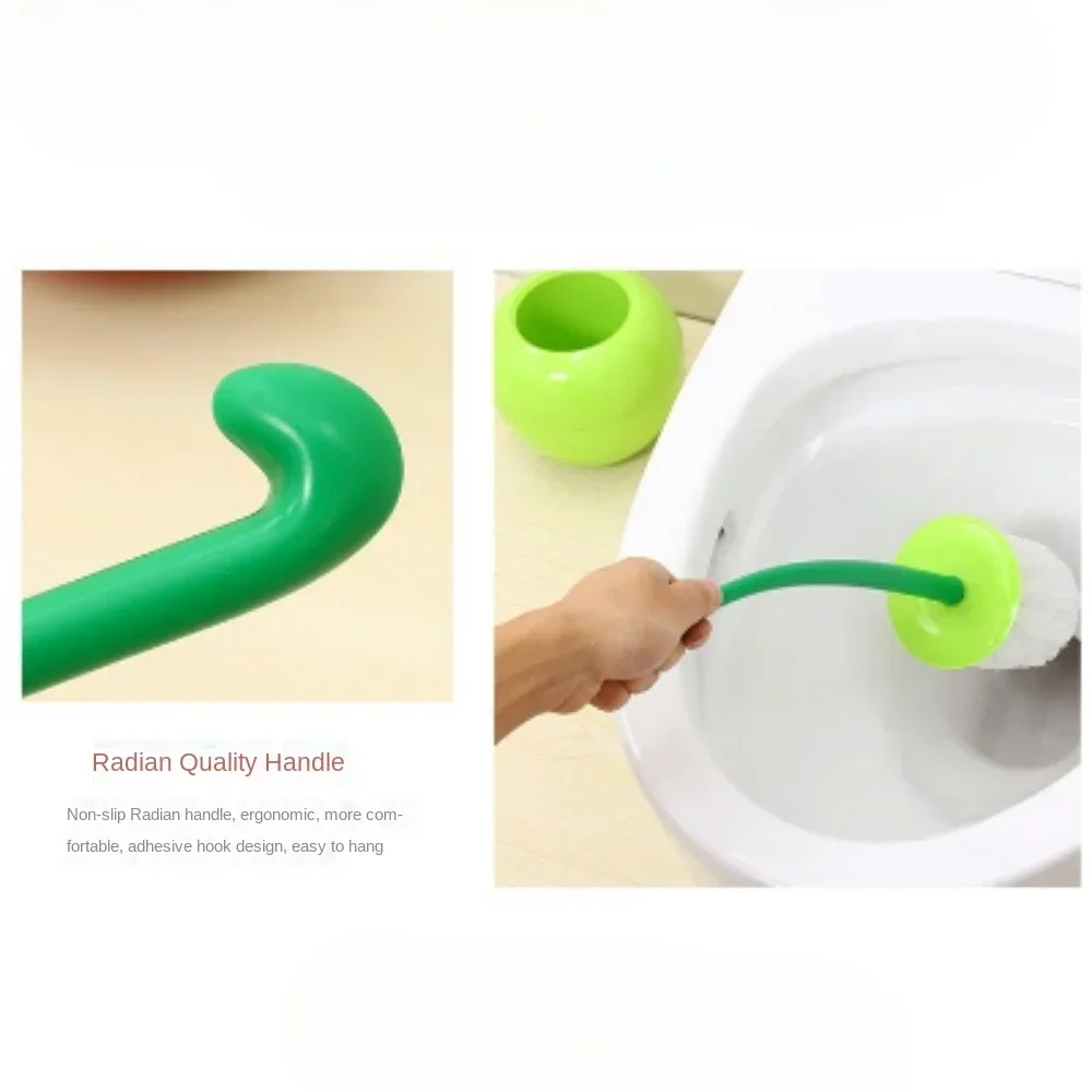 1Pcs cherry Toilet Brush Creative Lovely Cherry Shape Lavatory Toilet Brush Holder Set Toilet Holder Bathroom Accessories