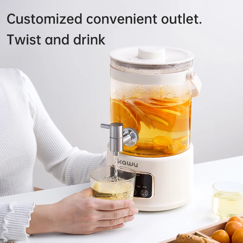 Pote de saúde de torneira, guisado e fervente em um, pote multifuncional de grande capacidade para fazer chá e água fervente