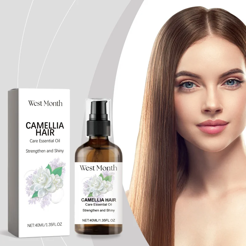 

Frizz-Control Camellia Hair Oil-Nourish Repair Damaged Hair Soft Smooth Antioxidant Protect Boost Shine Strengthen Scalp Health