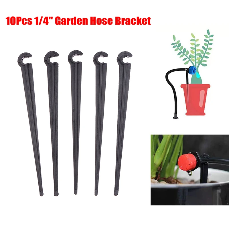 10Pcs 1/4 Inch Hose Bracket Garden Drip Hose 