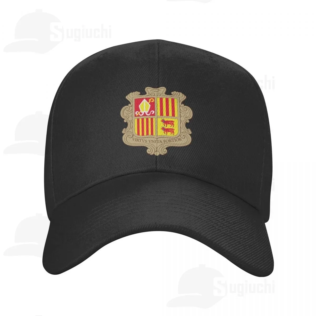 2025 الشعار الوطني ل أندورا معطف الأسلحة الشمس قبعة بيسبول قبعات للآباء قابل للتعديل للرجال النساء للجنسين قبعة من أوت دور