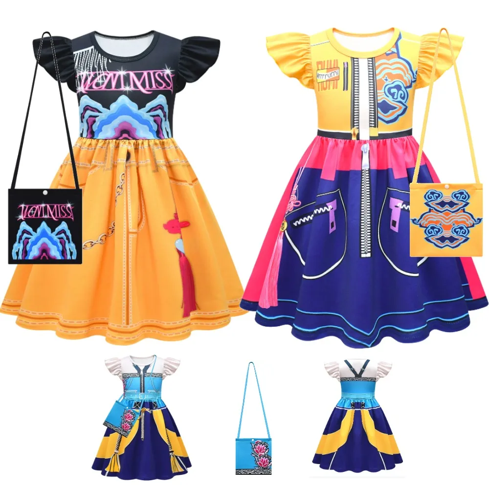 

K-Pop Demon Hunters Cosplay Costume Kids School Party Anime Mira Rumi Zoey Clothes Halloween Child Birthday Present Girl Dress