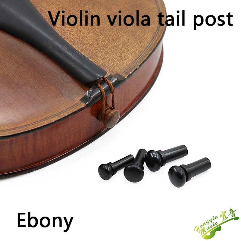 Viola, violin tail post, ebony tail shaft, nail tail, button tail, wooden violin accessories