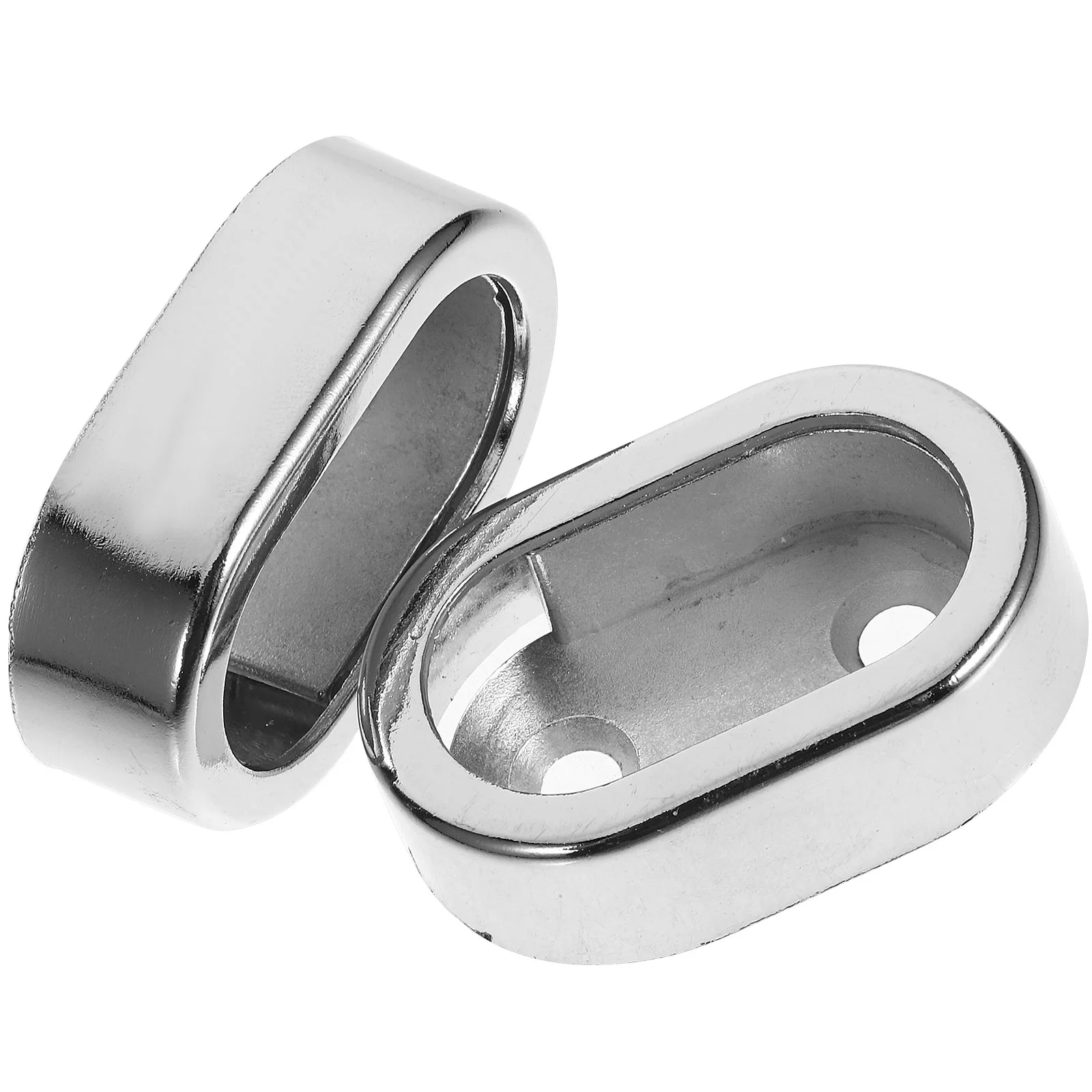 Soporte para ropa de postes, barra de ducha, pedestales de Metal, soportes para armario, enchufe resistente, 2 uds.