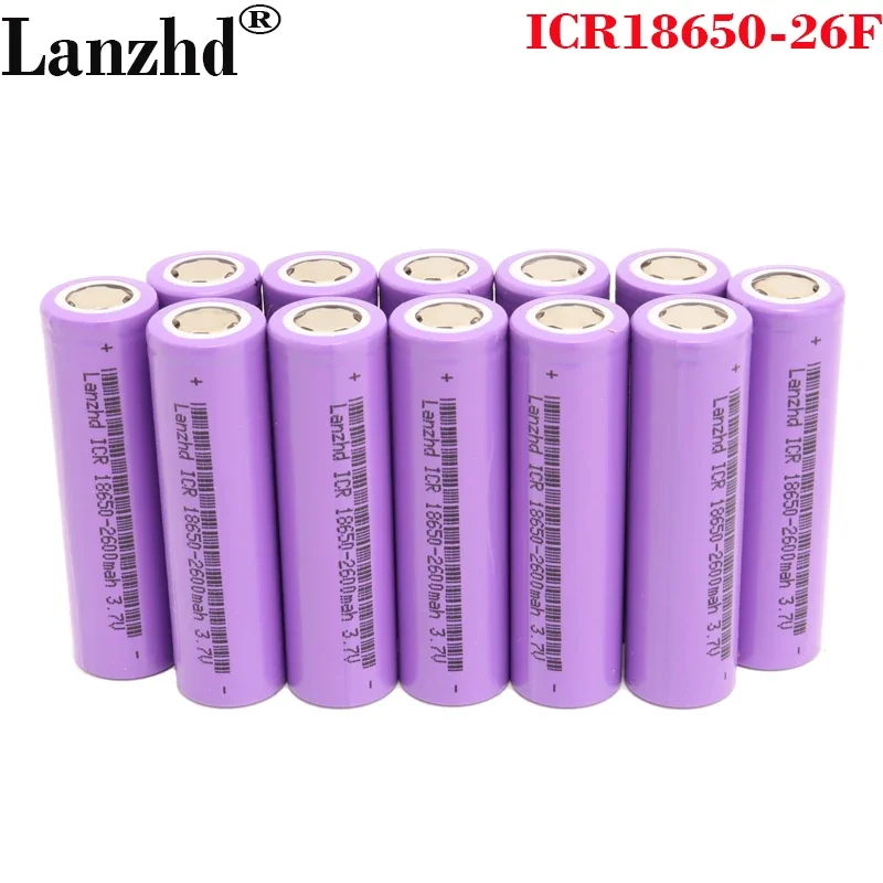 16 PCS 3.7V 18650 batteries 5C Power battery 2600mah Li-lon battery for Electric drill Toy Electronic cigarettes